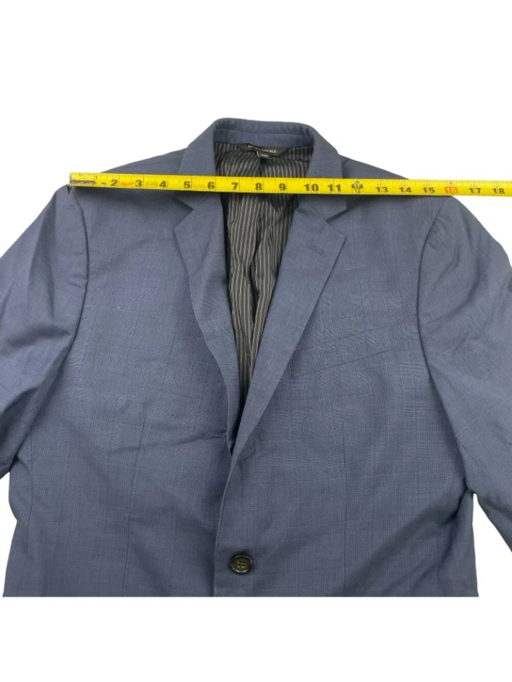 Banana Republic Men’s 100% Wool Slim Fit 2-Button Blazer Blue Plaid • 38R